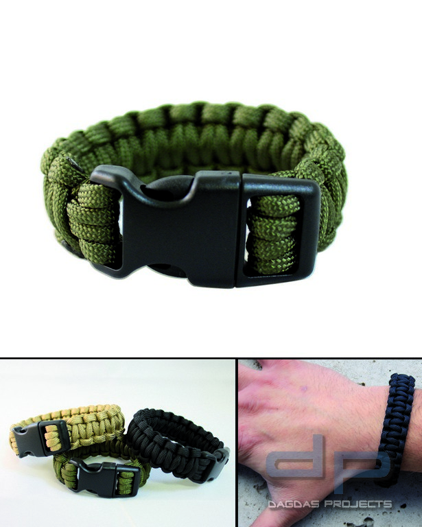 Survival Paracord Bracelet versch. Farben