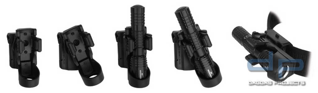 ESP Taschenlampen Halterung 34 mm mit Gürtelklammer