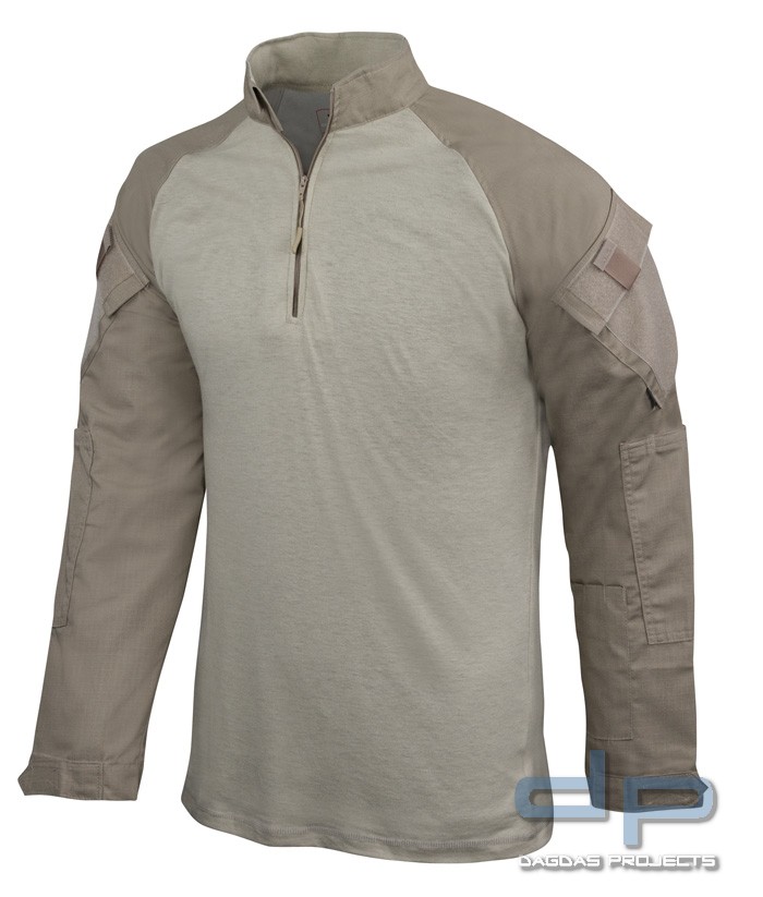 TRU-SPEC Combat Shirt 1/4 Zip Khaki