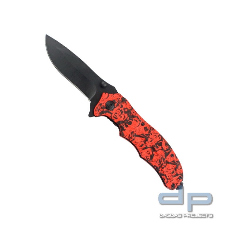 Einhandmesser "Zombie" rot