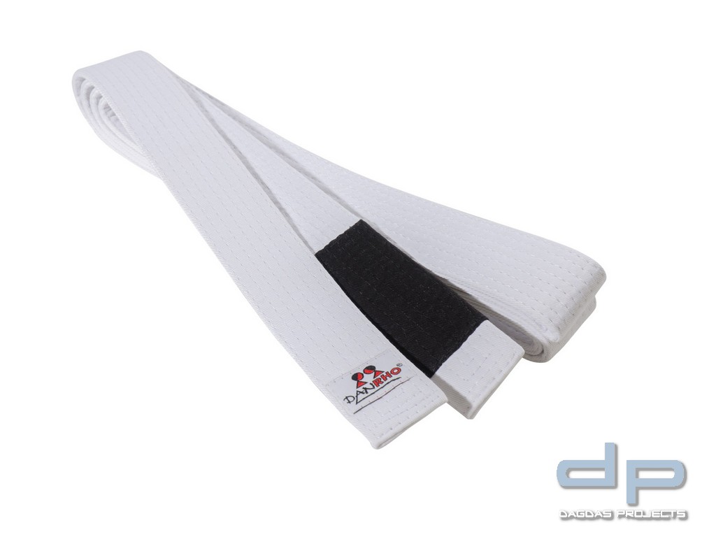 DANRHO IBJJF Gürtel, 4,5 cm Weiß