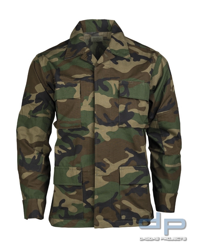 US BDU FELDJACKE R/S WOODLAND