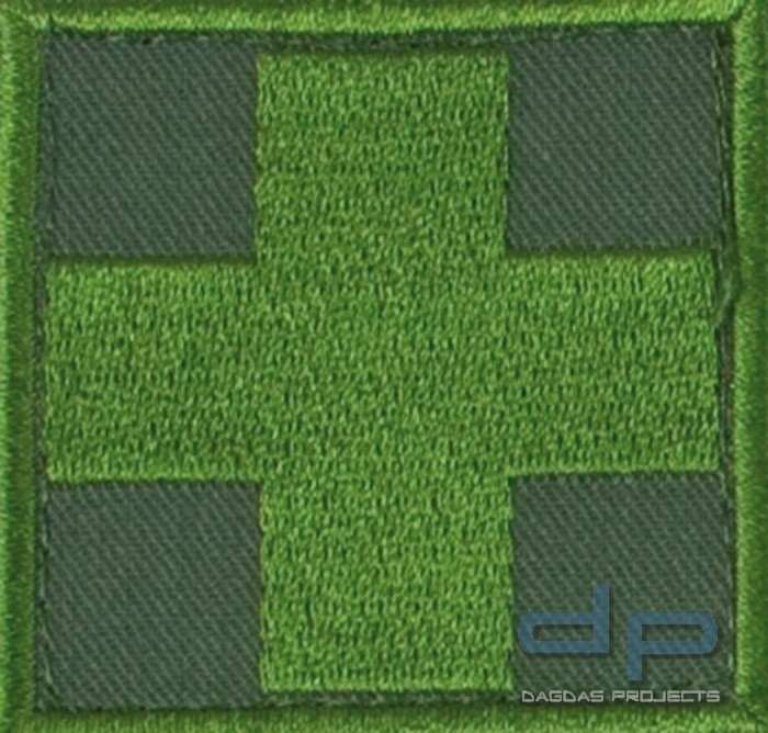 Medic Kreuz Oliv/Oliv mit Klett Groß