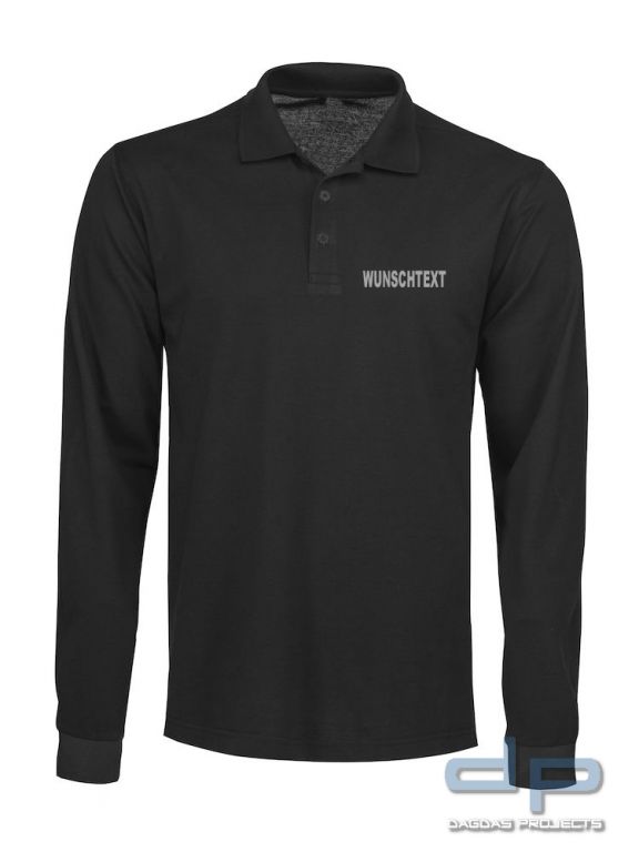 Premium Long Sleeve Polo mit Wunschaufdruck in verschiedenen Farben