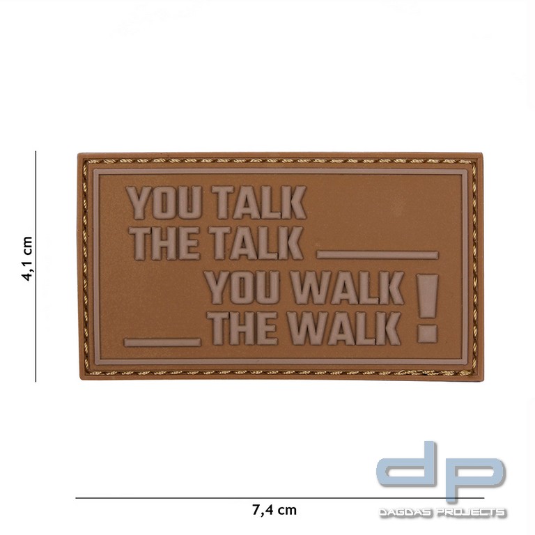 Emblem 3D PVC You talk, the talk coyote