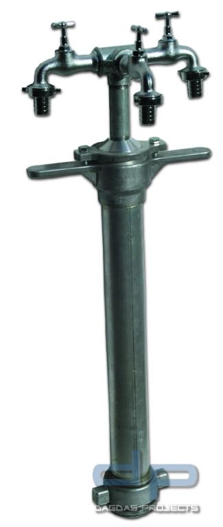 Wagenwaschstandrohr DN 80 3 x 1" Zapfventil