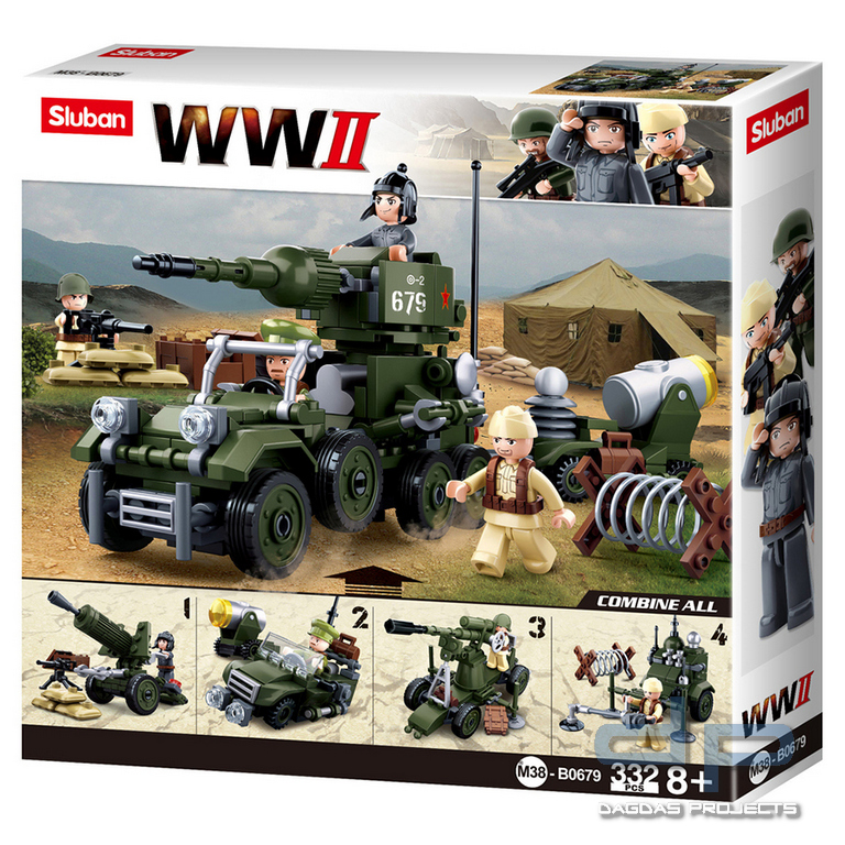 Sluban WWII Giftbox 4 in 1 M38-B0679 #16124