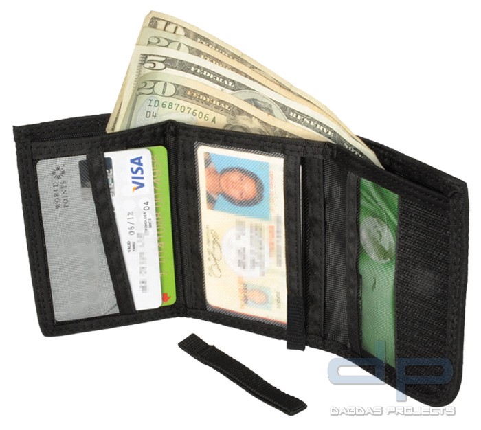 Hazard 4 Wafer Slim Tri-Fold Wallet aus Kevlar
