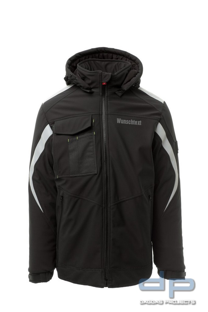 Padded Herren Behörden Softshelljacke ''WONDER PAD'' in verschiedenen Farben mit Aufdruck nach Wunsc
