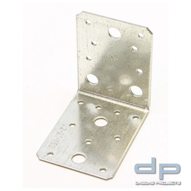Lochwinkel 90°, 90 x 90 x 2.5 mm