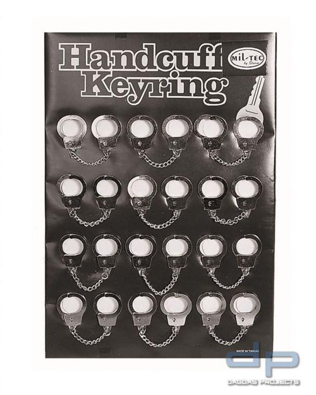 Schlüsselanhänger Handschellendisplay 12