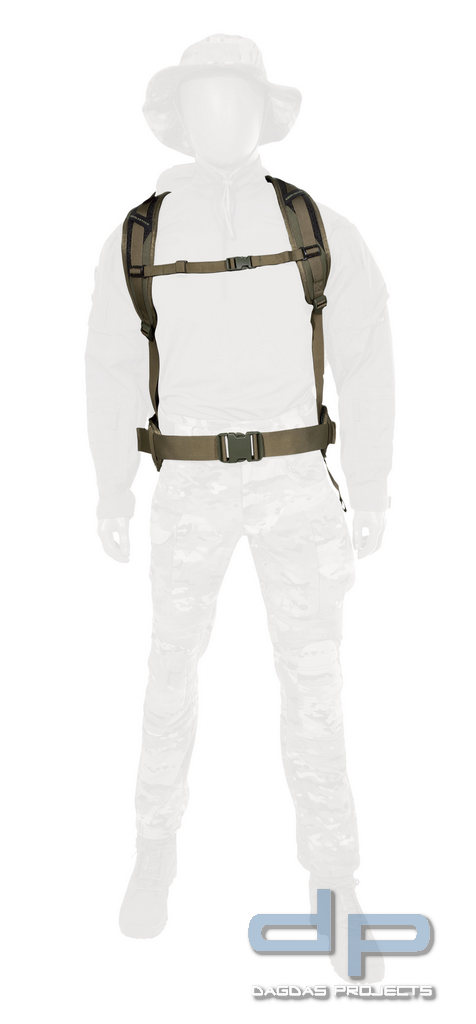 EBERLESTOCK PHANTOM SNIPER PACK in Steingrauoliv und Coyote