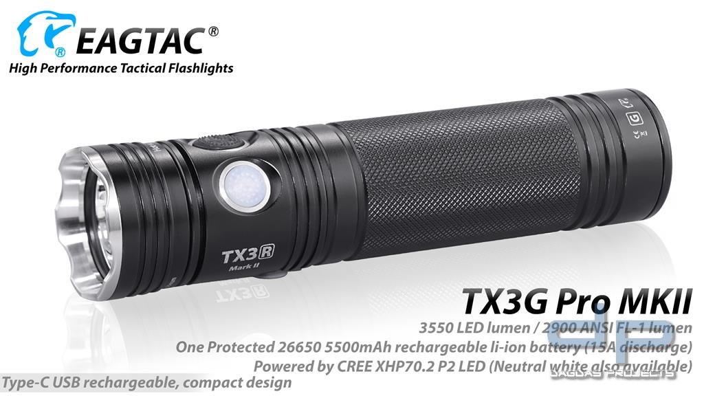 EAGTAC TX3G Pro MKII, XHP70.2