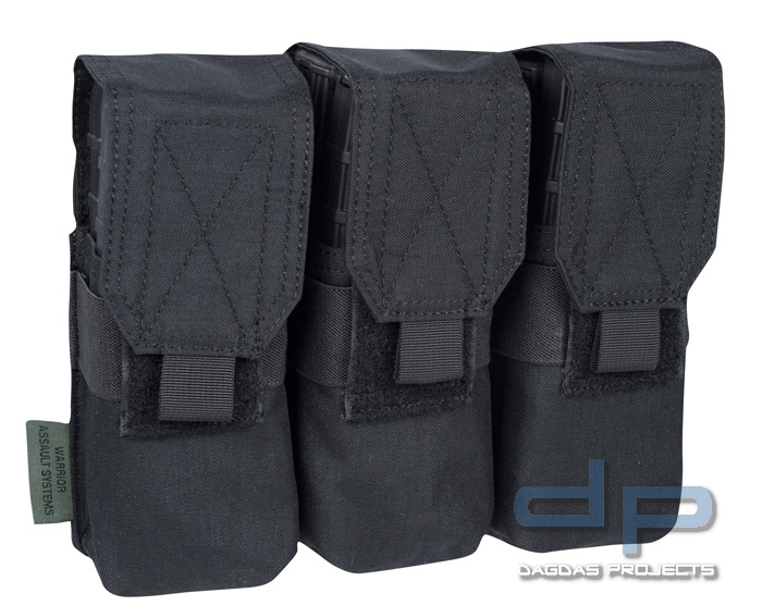 Warrior Triple M4 Mag Pouch Black