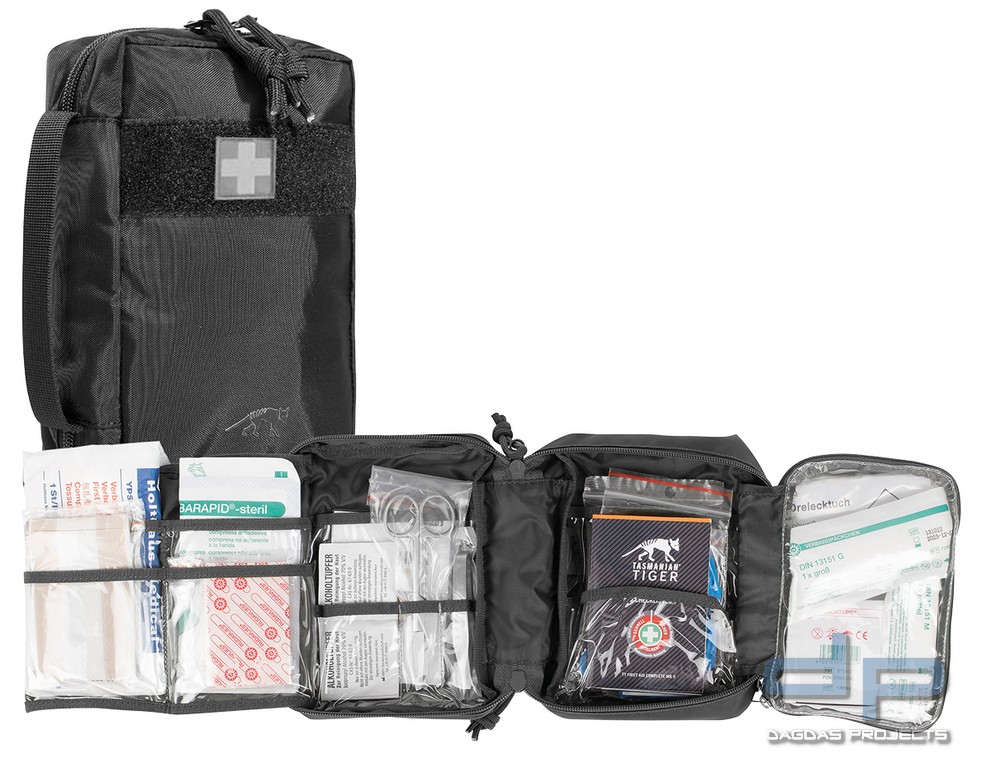 TT FIRST AID COMPLETE MKII ERSTE-HILFE-SET in Schwarz und Oliv