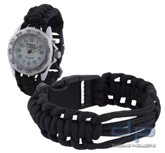 Paracord Uhrenarmband verschiedene Farben