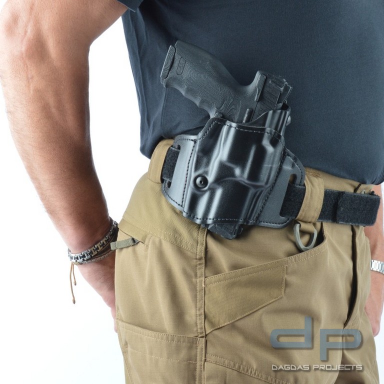 SAFARILAND® 637AG ALSTM Gürtelholster mit Doppelsicherung ALS/AG, Lederoptik