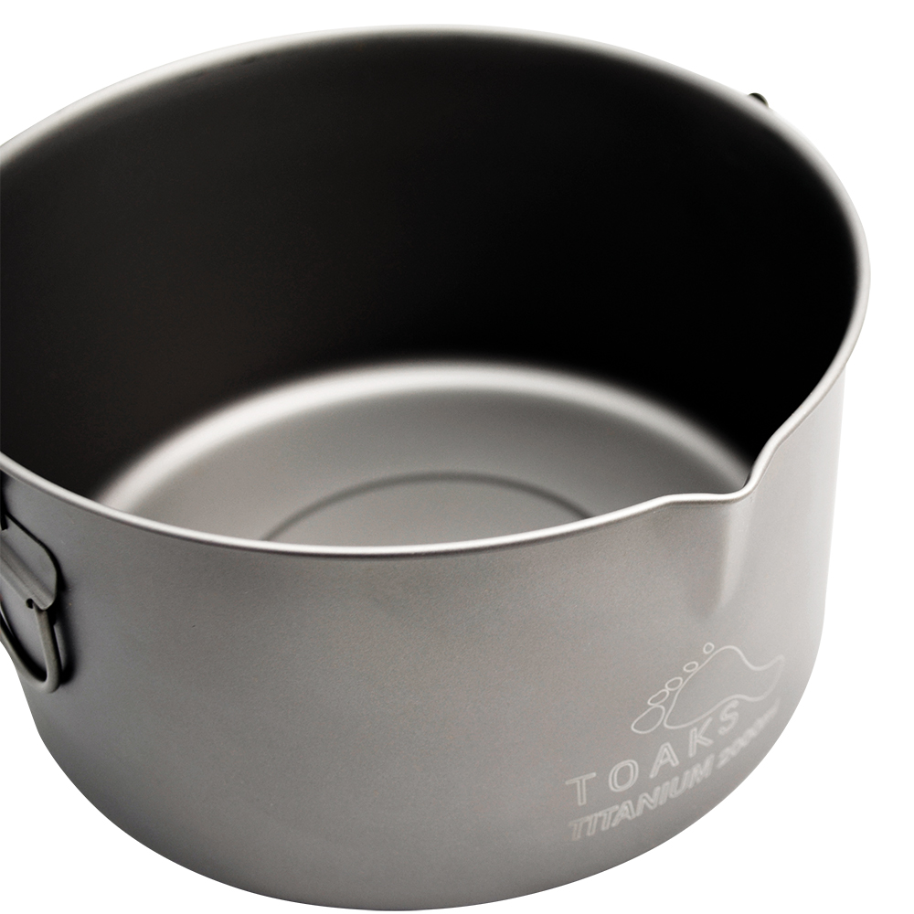 Toaks Titanium Pot 2000 ml mit Deckel und Henkel