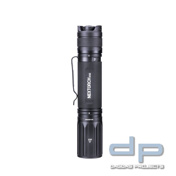 NEXTORCH E52 Outdoor LED-Taschenlampe mit 2500 Lumen und 21700 Akku.