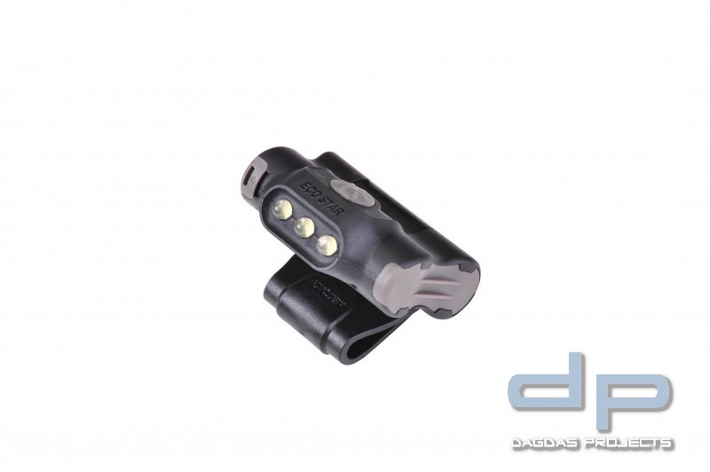 UL10 - LED- Cliplampe für Kappen, Molle, Rucksäcke, Koppel, Gürtel, 65 Lumen