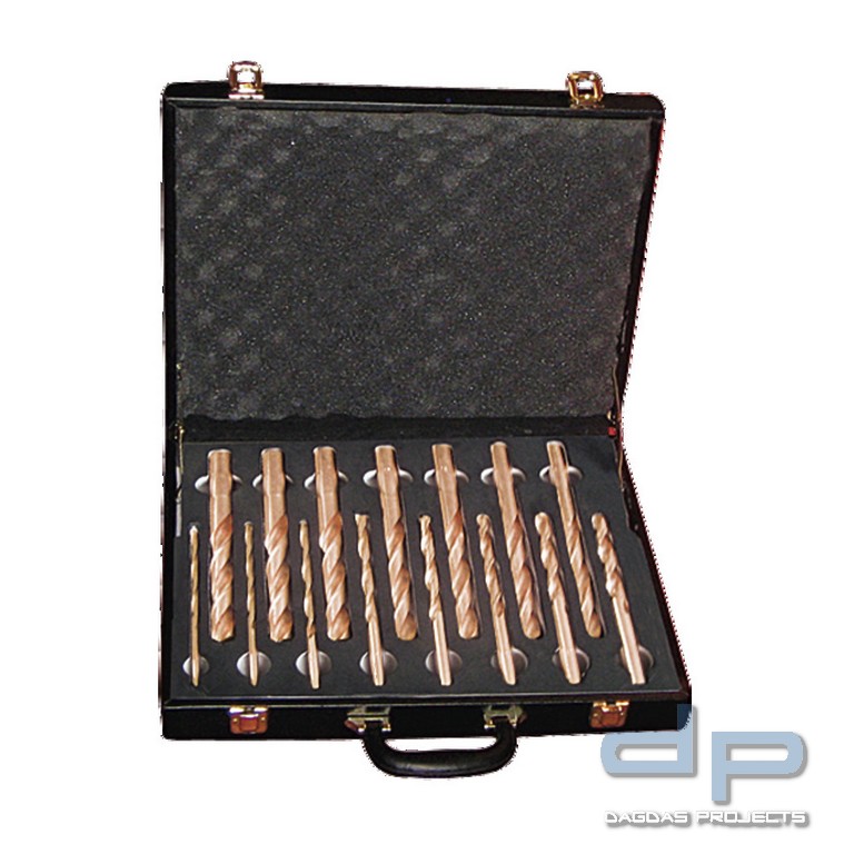 Bohrer-Satz funkenfrei, 15-teilig, 6 - 20 mm