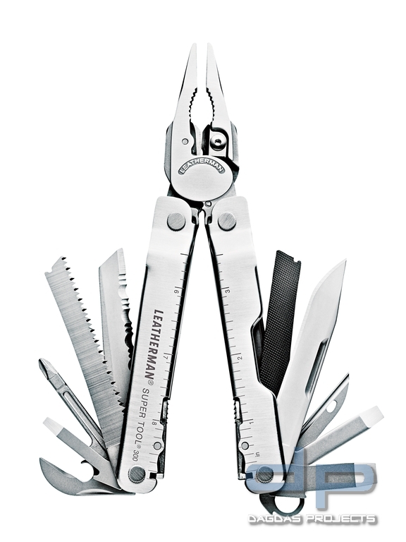 Leatherman SUPER TOOL 300 Silber mit Premium Holster