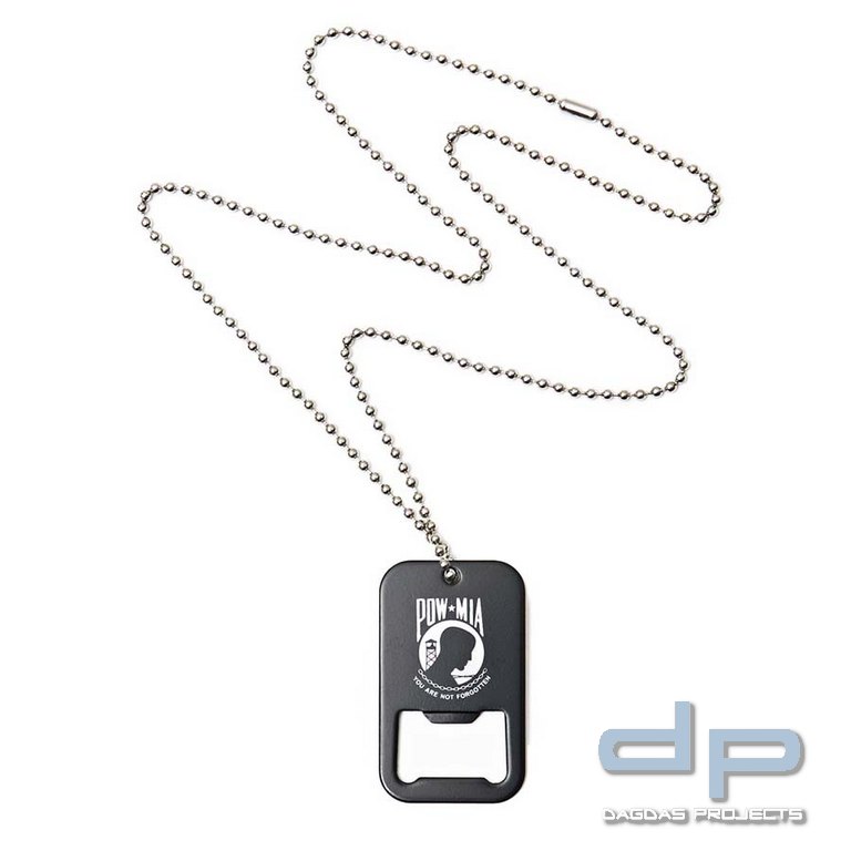 Dog tag/ Flaschenöffner Pow Mia