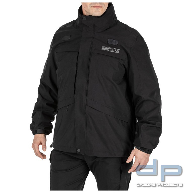 5.11 TACTICAL 3-IN-1 PARKA 2.0 in versch. Farben mit Wunschtext auf Brust und Rücken oder Panel