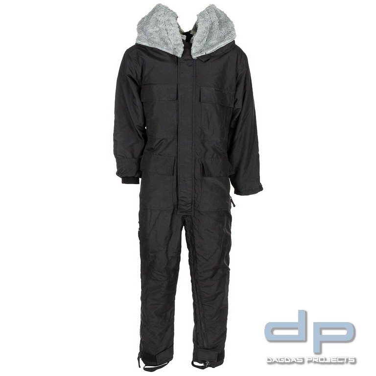 Brittischer Technikeroverall, "ECW" schwarz, Rip Stop, gebraucht