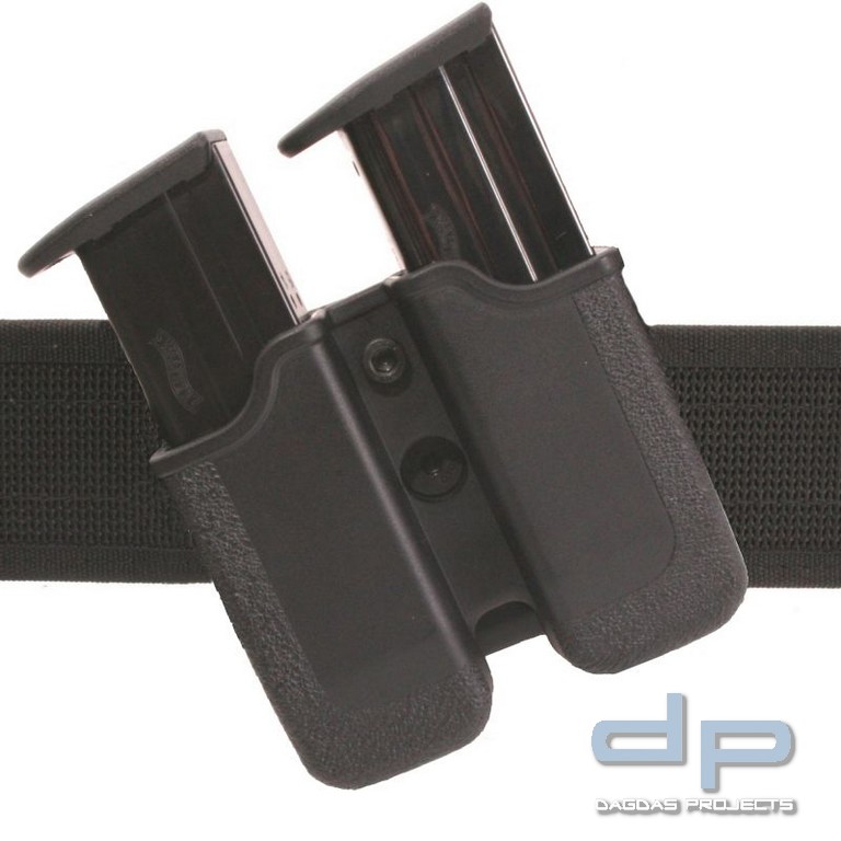 Doppelmagazintasche mit drehbarer Gürtelschlaufe
