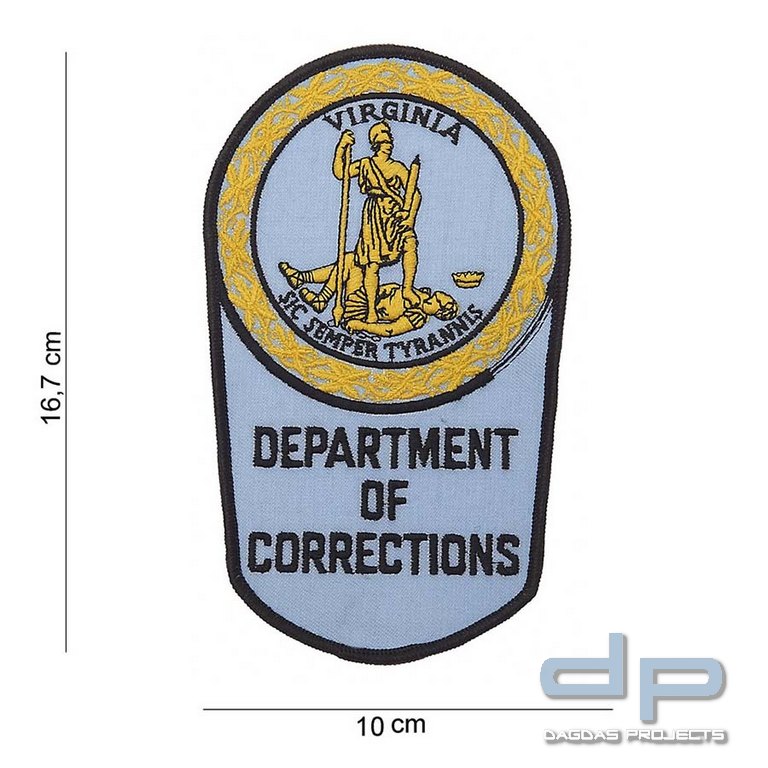 Emblem Stoff Department of Corrections Virginia