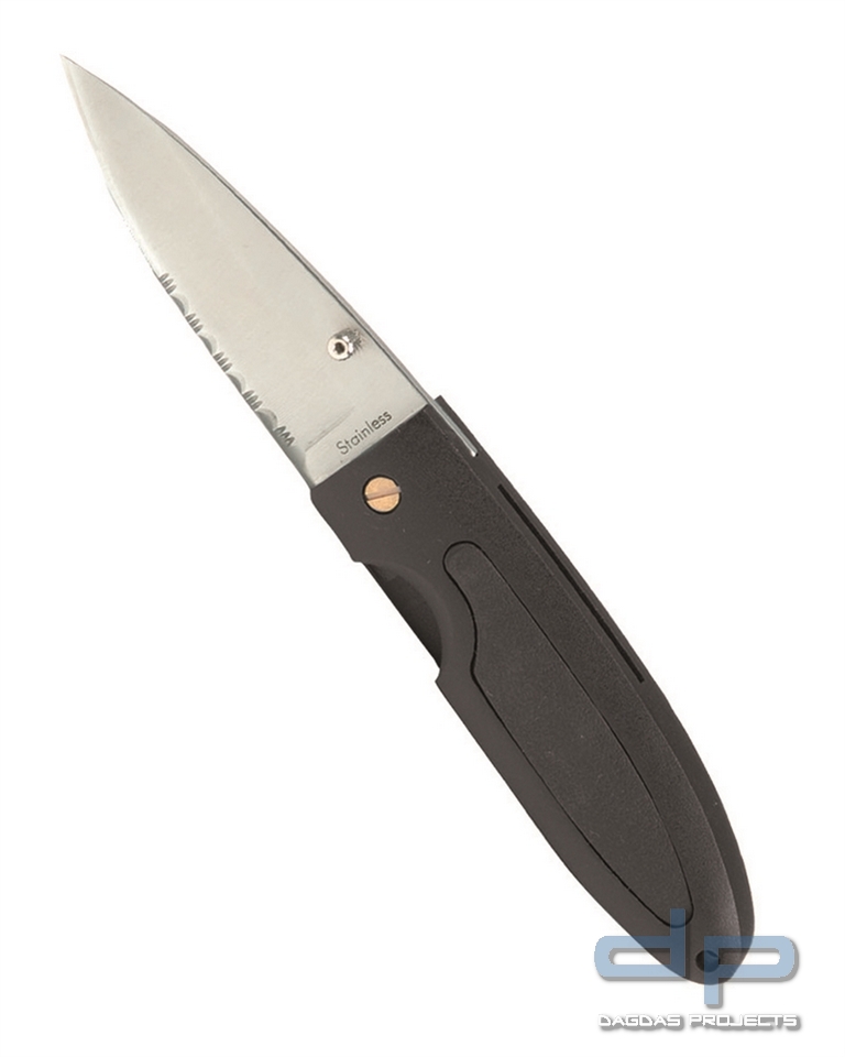 EINHANDMESSER M.SÄGEKLINGE IMP.SCHWARZ