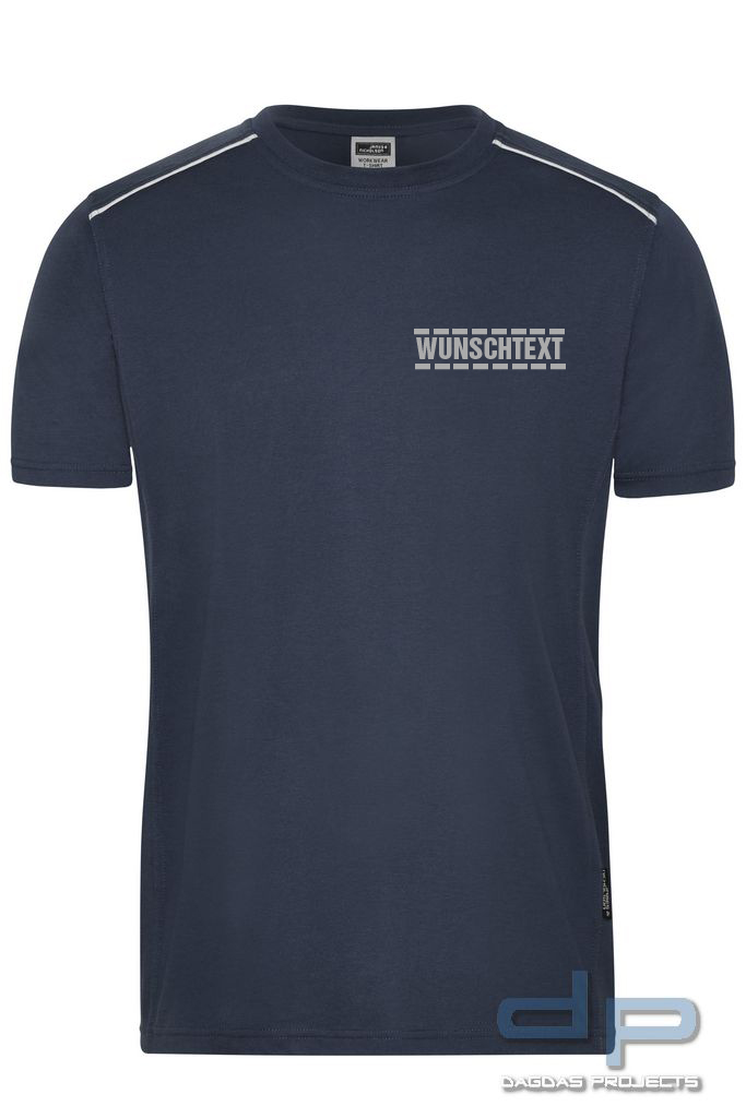 T-Shirt dp S-Serie in verschiedenen Farben mit Wunschaufdruck umrandet