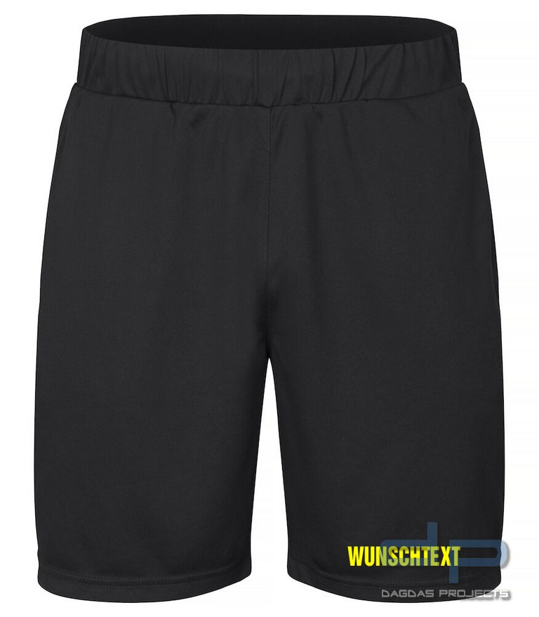 Basic Active Shorts in verschiedenen Farben mit Wunschaufdruck