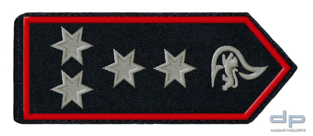 SCHULTERKLAPPENPAAR FEUERWEHR, BADEN-WÜRTTEMBERG LEITENDER HAUPTBRANDMEISTER / LEITENDE HAUPTBRANDME