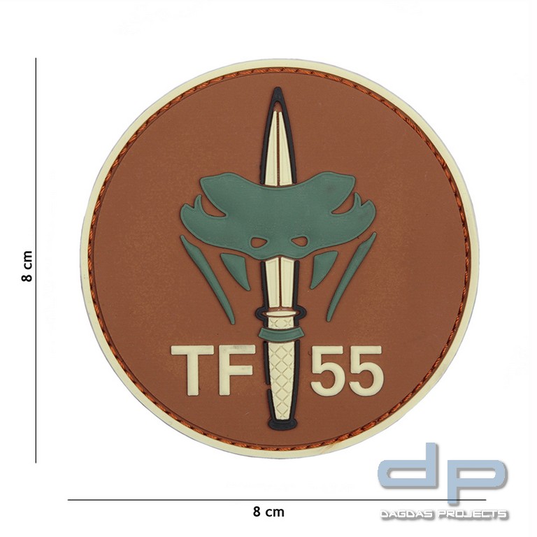 Emblem 3D PVC TF-55 braun