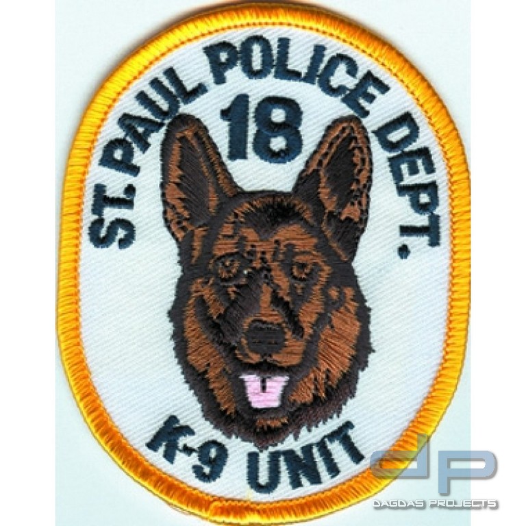 Stoffaufnäher - St. Paul PD-18 K-9 Unit