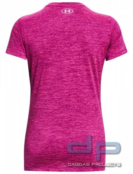 Under Armour Damen Tech Twist V-Neck T-Shirt in Lila