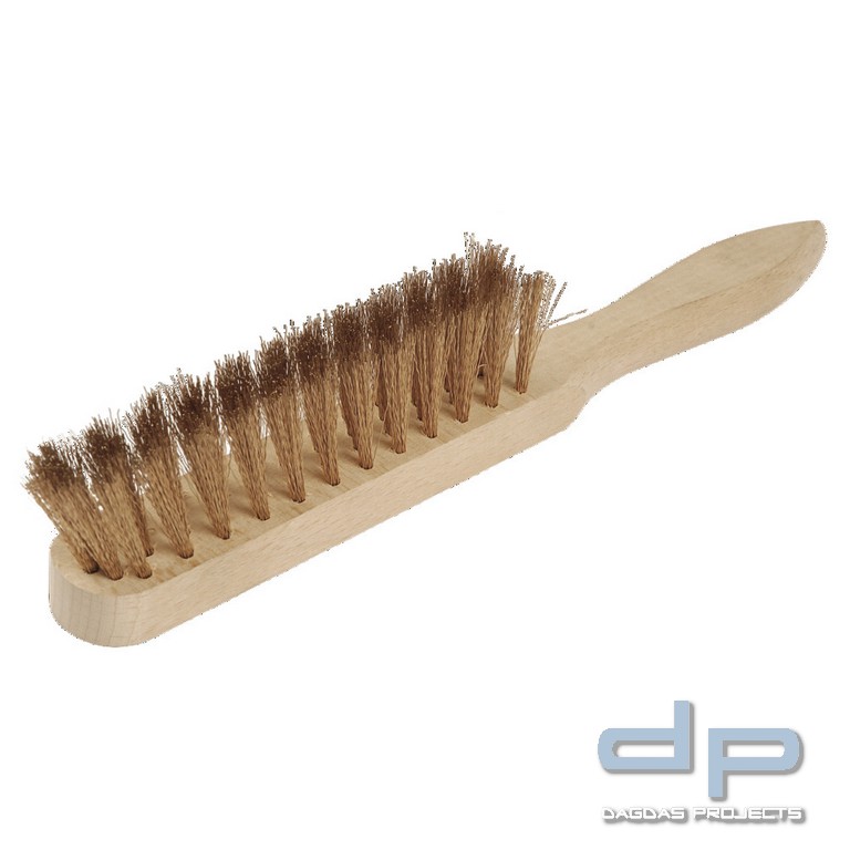 Handfeger funkenfrei, Zinnbronzedraht gewellt, 310 mm