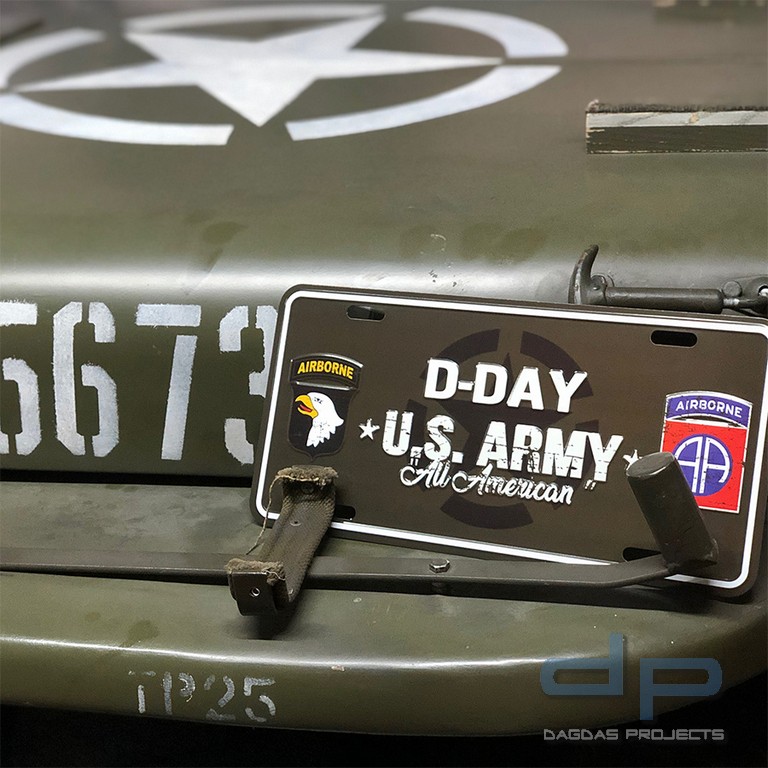 Nummernschild D-Day Allied Star