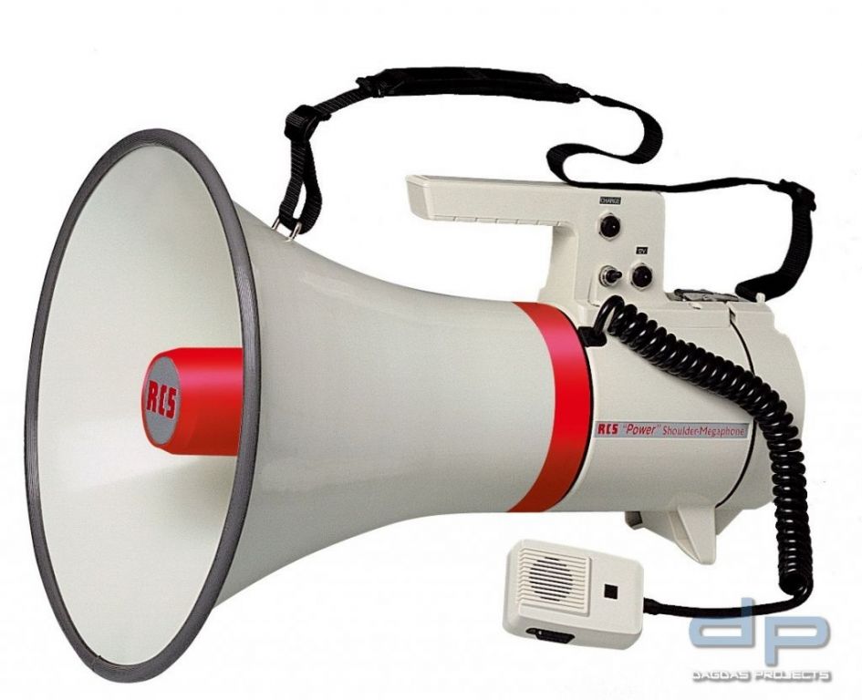 SM-040S POWER-SchulterMegaphon, max. 40 W, mit Sirenensignal