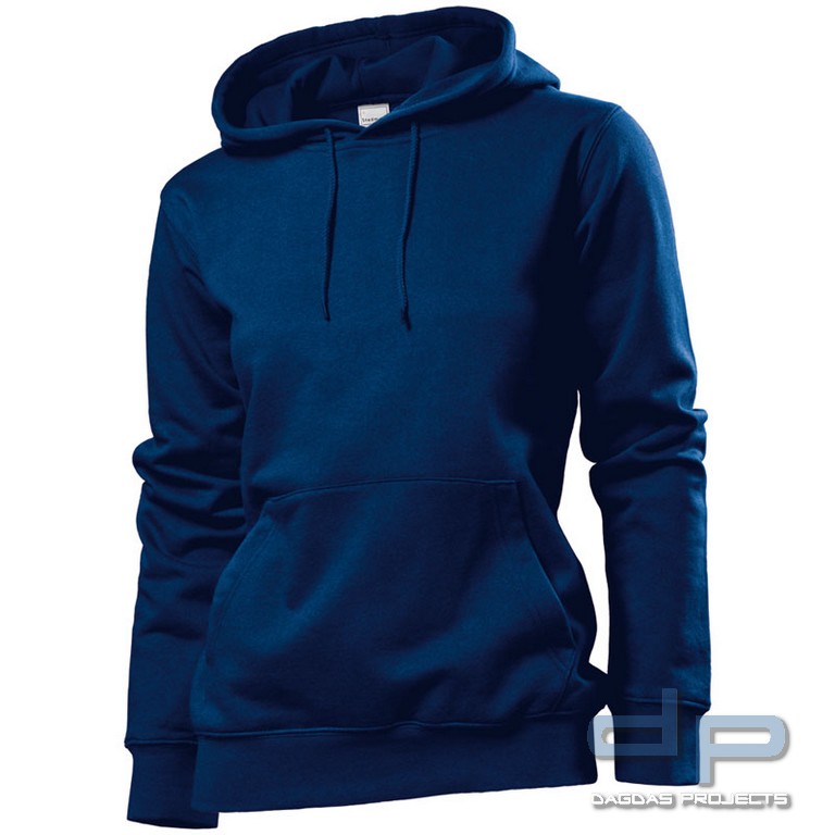 Woman Hooded Sweat mit Wunschtext in verschiedenen Farben