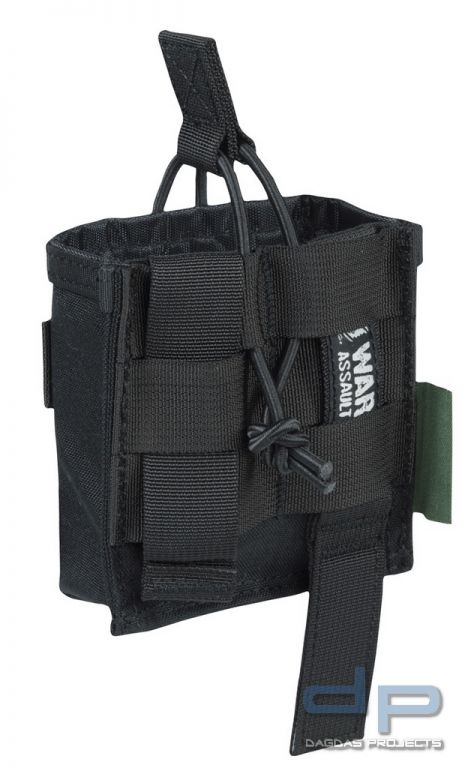 Warrior Single Open Mag Pouch HK417 Black