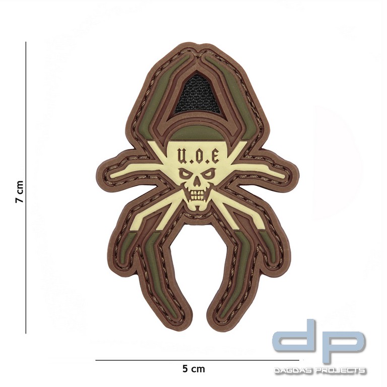 Emblem 3D PVC Spanische Spinne woodland