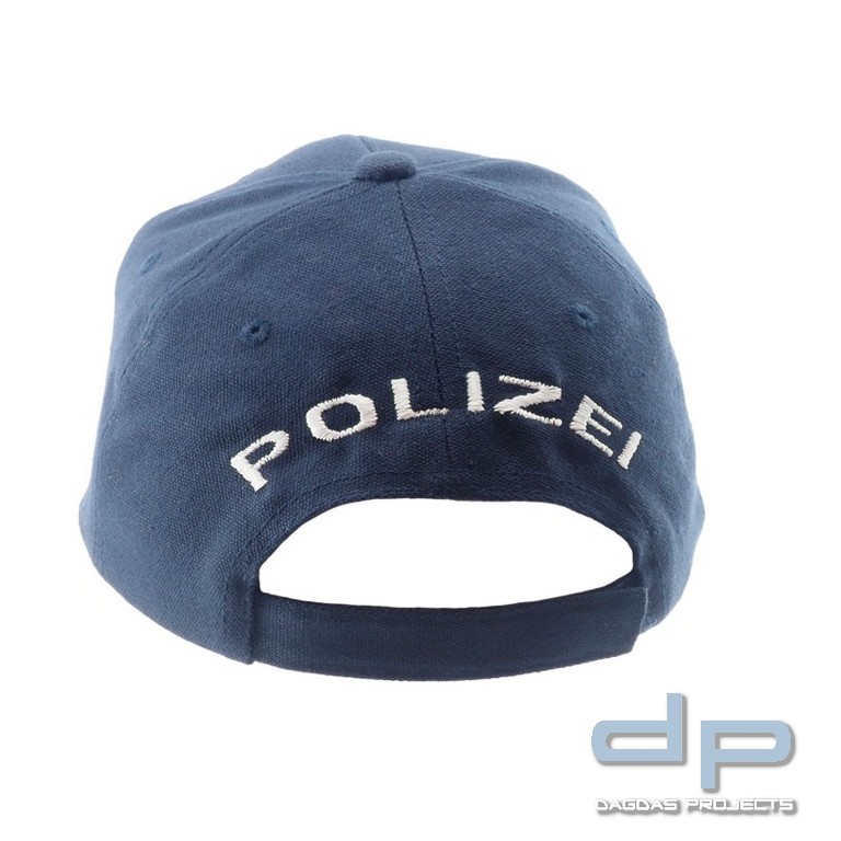 COP® Basecap mit Stick - POLIZEI vorne + hinten, Stickfarbe weiß, Einheitsgröße