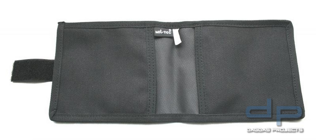 Notizblocktasche A6 schwarz, Polyester