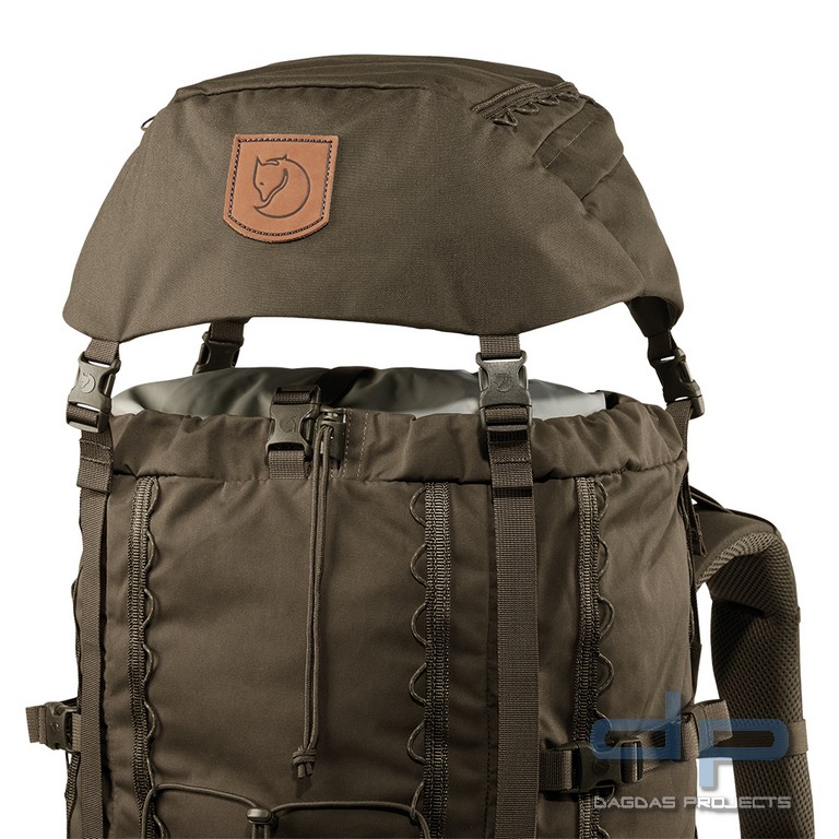 Fjällräven Singi 48 Rucksack in grau und dunkeloliv
