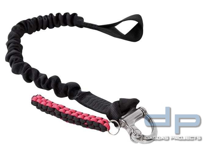 Sicherungsleine mit 1 Snap Shackle Schwarz