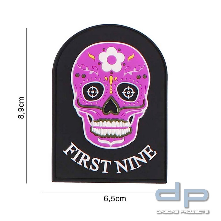 Emblem 3D PVC First nine (tab) rosa