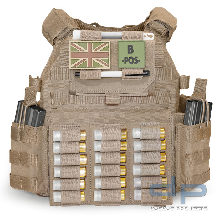 Warrior Triple Vertical Breaching Shotgun Panel Coyote